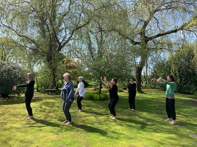 Sarah's Qi Gong Classes in Normandy in nature